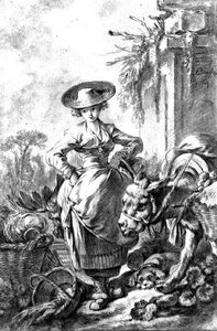 Afgang til markedet af François Boucher