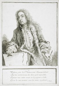 Portræt af Antoine Watteau af François Boucher