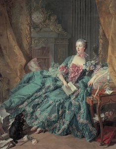 Portræt af Madame de Pompadour af François Boucher