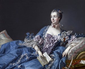 Portræt af Marquise de Pompadour (1721-1764) (Portræt af Jeanne Antoinette Poisson, Marquise de Pompadour (kendt som Madame de Pompadour)