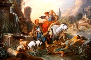 Pause ved brønden af François Boucher