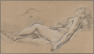 Den liggende nymfe af François Boucher