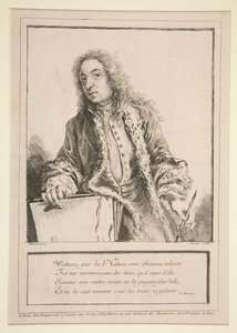 Selvportræt af Antoine Watteau af François Boucher