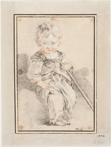 Siddende dreng af François Boucher