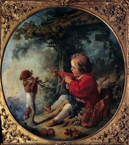 Videnskabshunden Maleri af Francois Boucher (1703-1770) Choletn Museum of Art and History fra det 18. århundrede af François Boucher