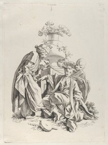 Berøring, fra »De fem sanser« af François Boucher