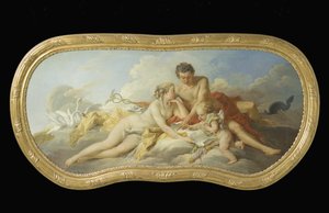 Venus og Merkur underviser Amor af François Boucher