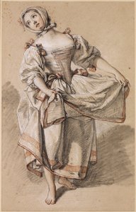 Ung country pige danser af François Boucher