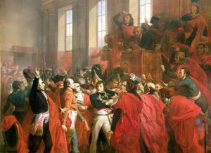 Bonaparte og de fem hundrede råd i St. Cloud, 10. november 1799, 1840 (detaljer fra 50509)