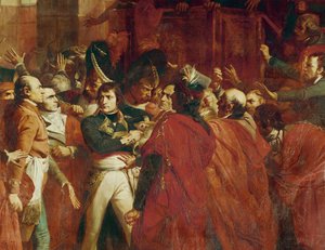 General Bonaparte ved Conseil des Cinq-cents i St... af Francois Bouchot