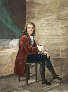 Voltaire fængslet i Bastillen og skrev La Henriade i 1728