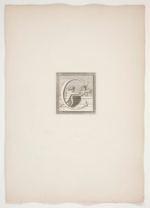 C Monogram med Putti af Francois Chauveau