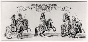 Karrusel for Ludvig XIV (1639-1715) c.1662 af Francois Chauveau