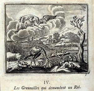 Fabler af Jean de La Fontaine (1621-95). Illustration af François Chauveau (1613-1676). Udgave af 1728. af Francois Chauveau