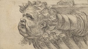 Head of a Child på stævnen af et skib, fra Divers Masques, ca. 1635-45. af Francois Chauveau