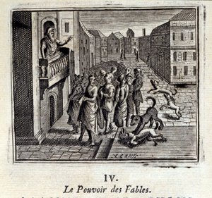 Fablernes magt. Fabler af Jean de La Fontaine (1621-95). Illustration af Francois Chauveau (1613-1676). Udgave af 1728. af Francois Chauveau
