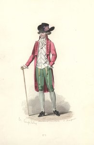 Dandy, æra af Marie Antoinette. af Francois Claudius Compte Calix