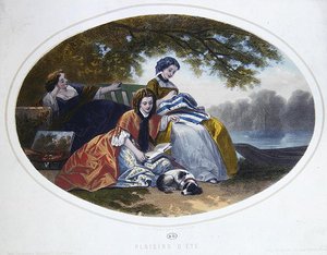 Sommerens glæder af Francois Claudius after Compte Calix