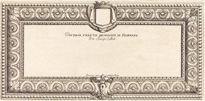 Titelside til Callots "Various Italian Landscapes"