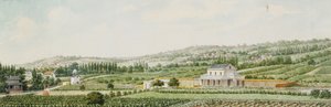 En togstation i udkanten af Paris, 1846 af Francois Debret