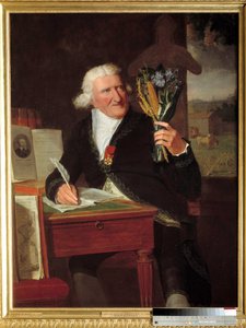 Portræt af Antoine Augustin, Baron Parmentier (1737-1813) repræsentativ agronom iført æreslegionen. Maleri af Francois Dumont l