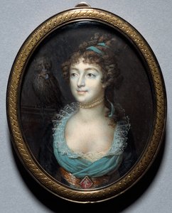 Portræt af Mademoiselle Marie-Anne Adelaide Le Normand, ca. 1793.