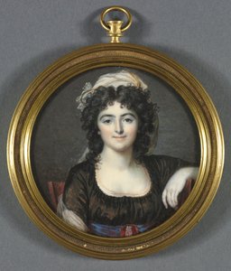 Portræt af en kvinde i en brun kjole, 1795.