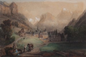 La Grande Chartreuse 1869 (Akvarel på papir)