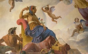 Studiet og Genia vier det gamle Egypten til Grækenland af Francois Edouard Picot