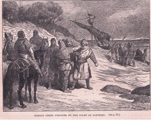 Harold taget til fange af greven af Ponthieu AD 1063