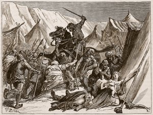 Robert af Normandiet samler korsfarerne, illustration fra 