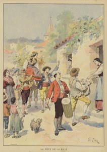 La Fete De La Maye af Francois Edouard after Zier