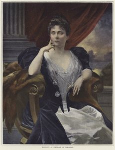 Portræt af Madame la Cometesse af Kersaint