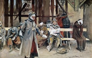 Landshospitalet, 1916 af Francois Flameng