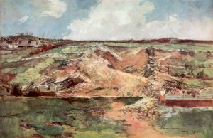 The Funnel of Carency, Artois, Frankrig, juni 1915, 1926. af Francois Flameng