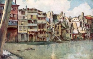 Meuse-floden, Verdun, Frankrig, juni 1916, 1926. af Francois Flameng