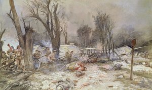 Offensiven ved Saint-Pierre-Aigle, juli 1918 af Francois Flameng