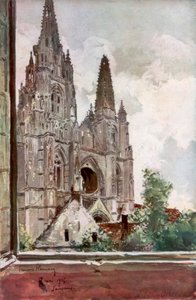 Ruinerne af Saint Jean des Vignes Abbey, Soissons, Frankrig, 17. maj 1915, 1926. af Francois Flameng