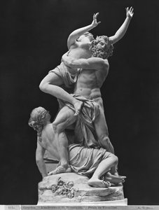 Voldtægt af Proserpina af Pluto, mens en af hendes ledsagere holder hende tilbage, 1699 (gipsstøbt af marmor) (se også 346173)