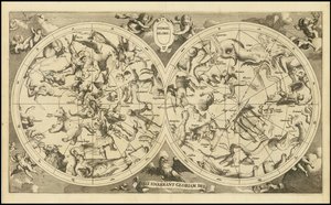 Himmelkort fra 1720 - Hemel Globe. Coeli Enarrant Gloriam Dei af François Halma