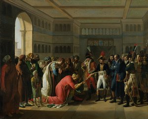 General Bonaparte giver et sværd til militærchefen i Alexandria, juli 1798, 1808 af Francois Henri Mulard
