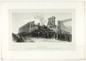Angreb på bastion nr. 8, fra Souvenirs of Italy: Rome Expedition