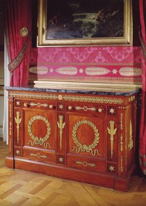 First Empire Style commode, 1804-15 (akacie, marmor og forgyldt bronze)