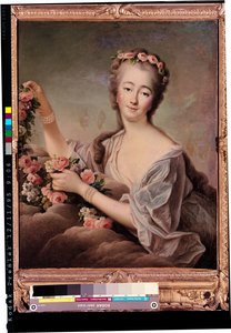 Portræt af grevinden du Barry (1743-93) som Flora