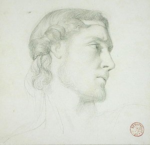 Hovedstudie (blyant på papir)