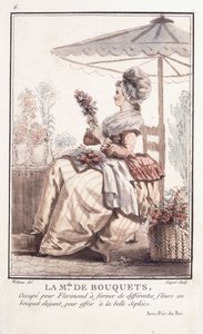 Hr. af buketter, 1786 af Francois Louis Joseph Watteau