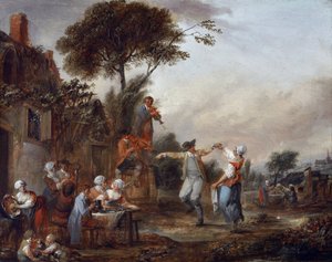 Landsbyfest (maleri) af Francois Louis Joseph Watteau