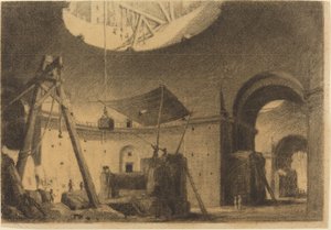 Reparation af en kuppel af Francois Marius Granet