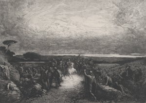 Romkampagne, 1800-tallet. af Francois Nicolas Chifflart
