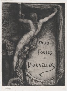 Omslag til Eaux Fortes Nouvelles, slutningen af ​​det 19. århundrede. af Francois Nicolas Chifflart
